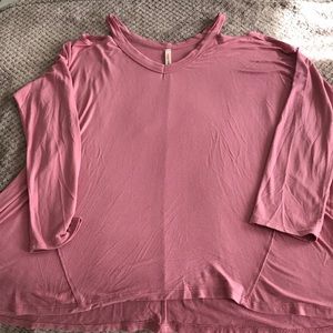 Long sleeve off the shoulder top